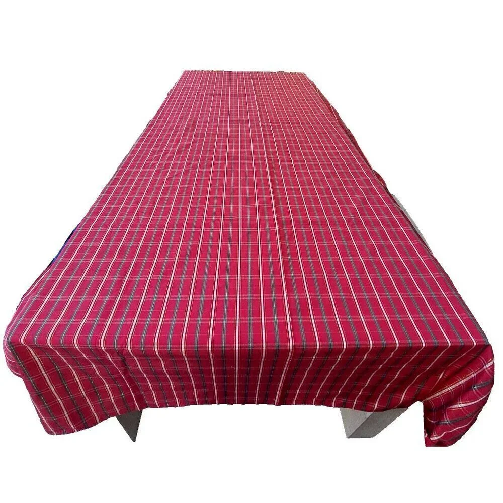 Dillards Red Green White Gold Plaid 116